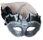 Карнавальные маски - Серебристая маска Летучей мыши