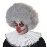 Клоуны - Серый кудрявый парик клоуна