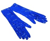 Женские костюмы - Синие перчатки Бурлеск