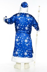 Праздничные костюмы - Синий костюм Деда Мороза со снежинками