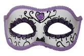 Карнавальные маски - Сиреневая маска День Мертвых