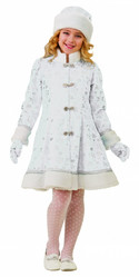 Детские костюмы - Снегурочка плюш белая