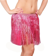 Национальные - Взрослая гавайская розовая юбка