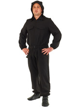 Костюмы для мальчиков - Взрослый черный костюм танкиста