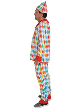 Клоуны и клоунессы - Взрослый костюм Арлекино