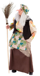 Баба Яга - Взрослый костюм Бабуси Ягуси