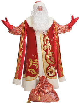 Взрослый костюм Деда Мороза Хохлома