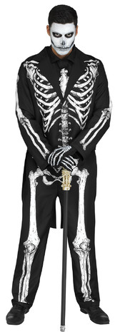Взрослый костюм Мистера Скелета
