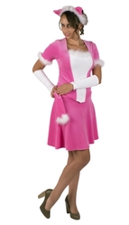 Кошки - Взрослый костюм Розовой кошки