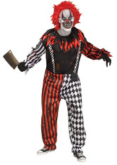 Страшные костюмы - Взрослый костюм Жуткого клоуна