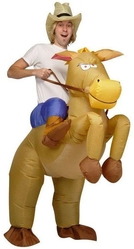 Костюмы для мальчиков - Взрослый надувной костюм Ковбой на лошади