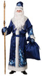Взрослый синий костюм Деда Мороза