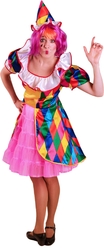 Клоуны - Яркий костюм клоунессы для взрослых