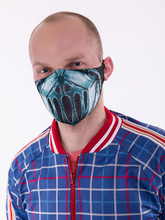 Мужские костюмы - Защитная маска металлическим