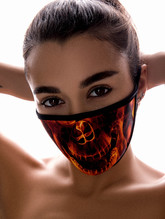 Женские костюмы - Защитная маска огненного скелета