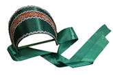 Русские народные костюмы - Зеленый кокошник с тесьмой