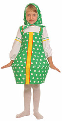 Костюмы для девочек - Зеленый костюм Матрешки