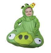 Детские костюмы - Зеленый костюм свинки из Angry Birds