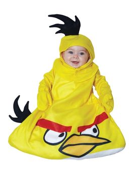Желтый костюм Angry Birds малышей