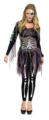 Страшные костюмы - Женский костюм скелетона 3D