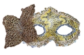 Карнавальные маски - Золотая маска с бабочкой