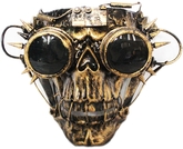 Зомби и Призраки - Золотая маска Скелет Стимпанк