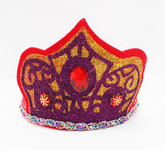 Аксессуары - Золотисто-фиолетовая корона с камнями
