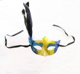 Карнавальные маски - Золотисто-голубая маска